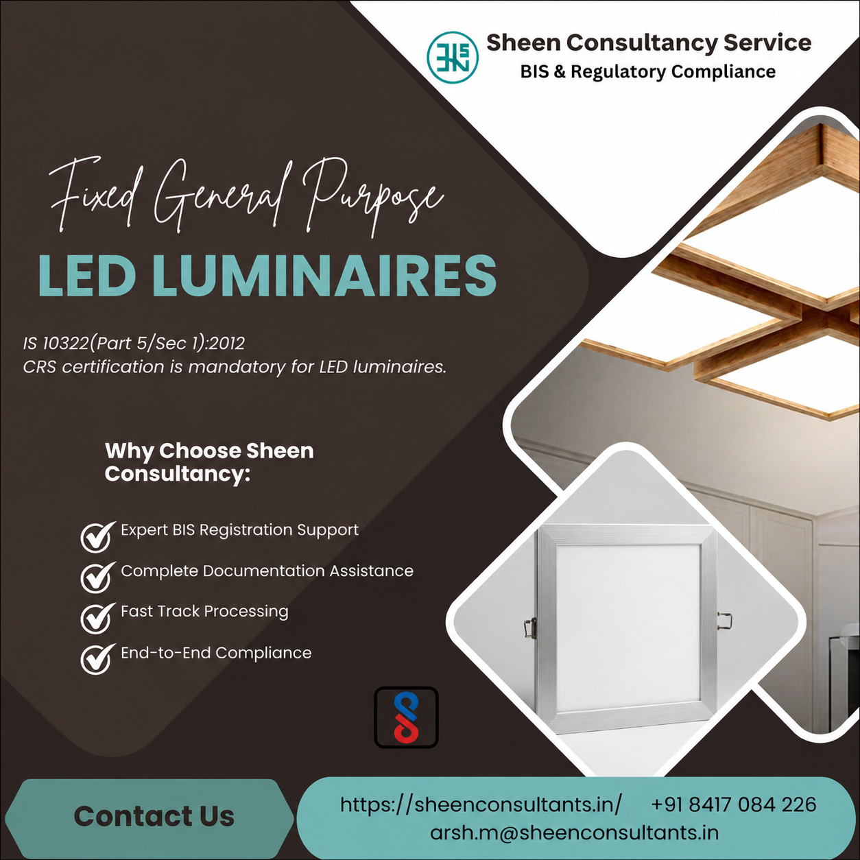 Fixed General Purpose LED Luminaires – CRS Certification
