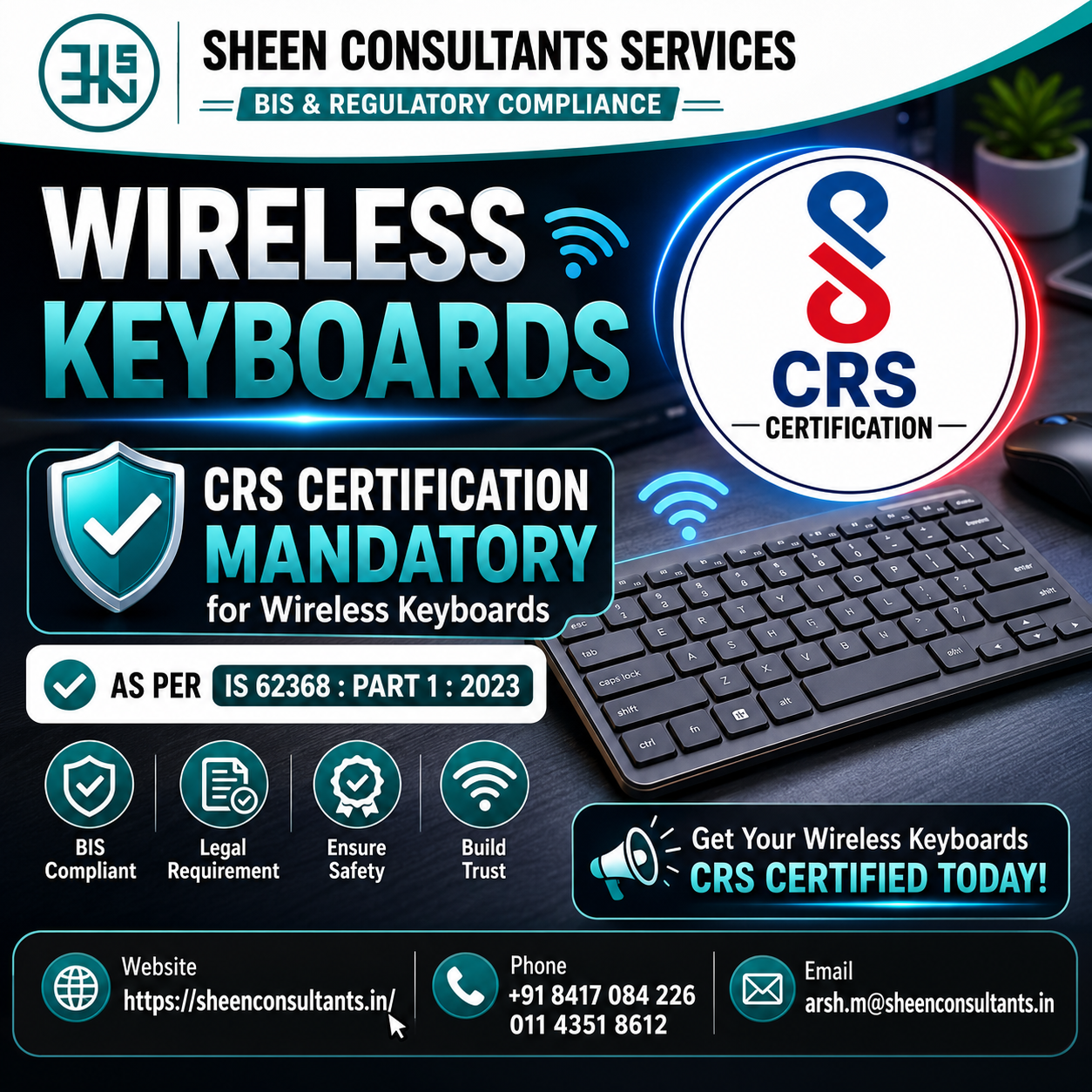 Wireless Keyboards – CRS Certification