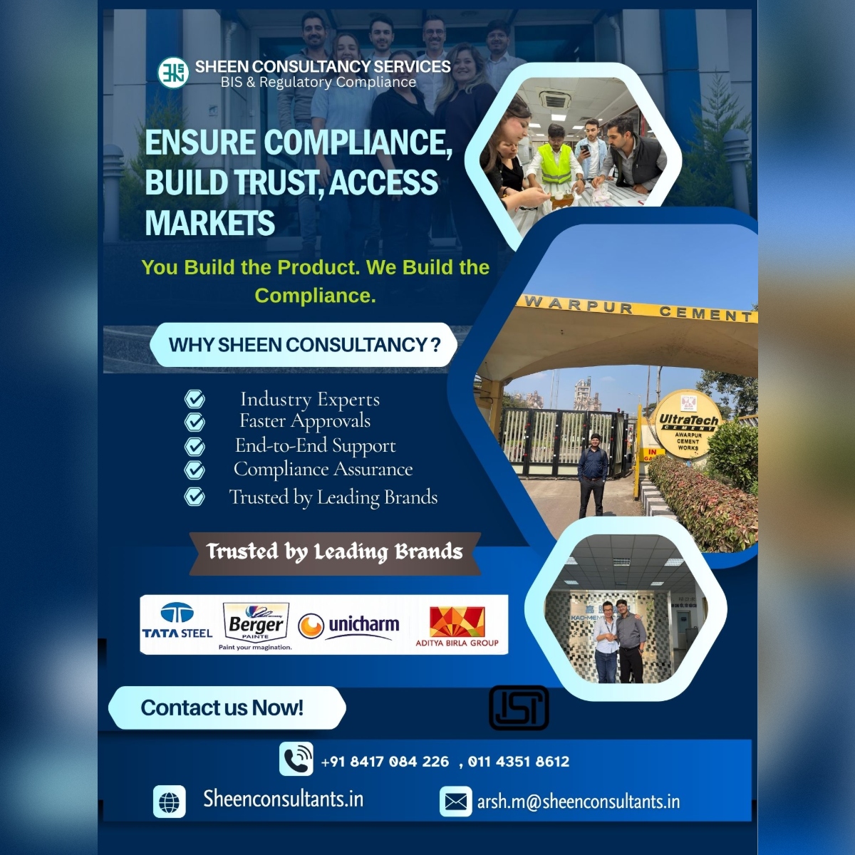 Ensure Compliance, Build Trust, Access Markets with Sheen Consultancy Services!