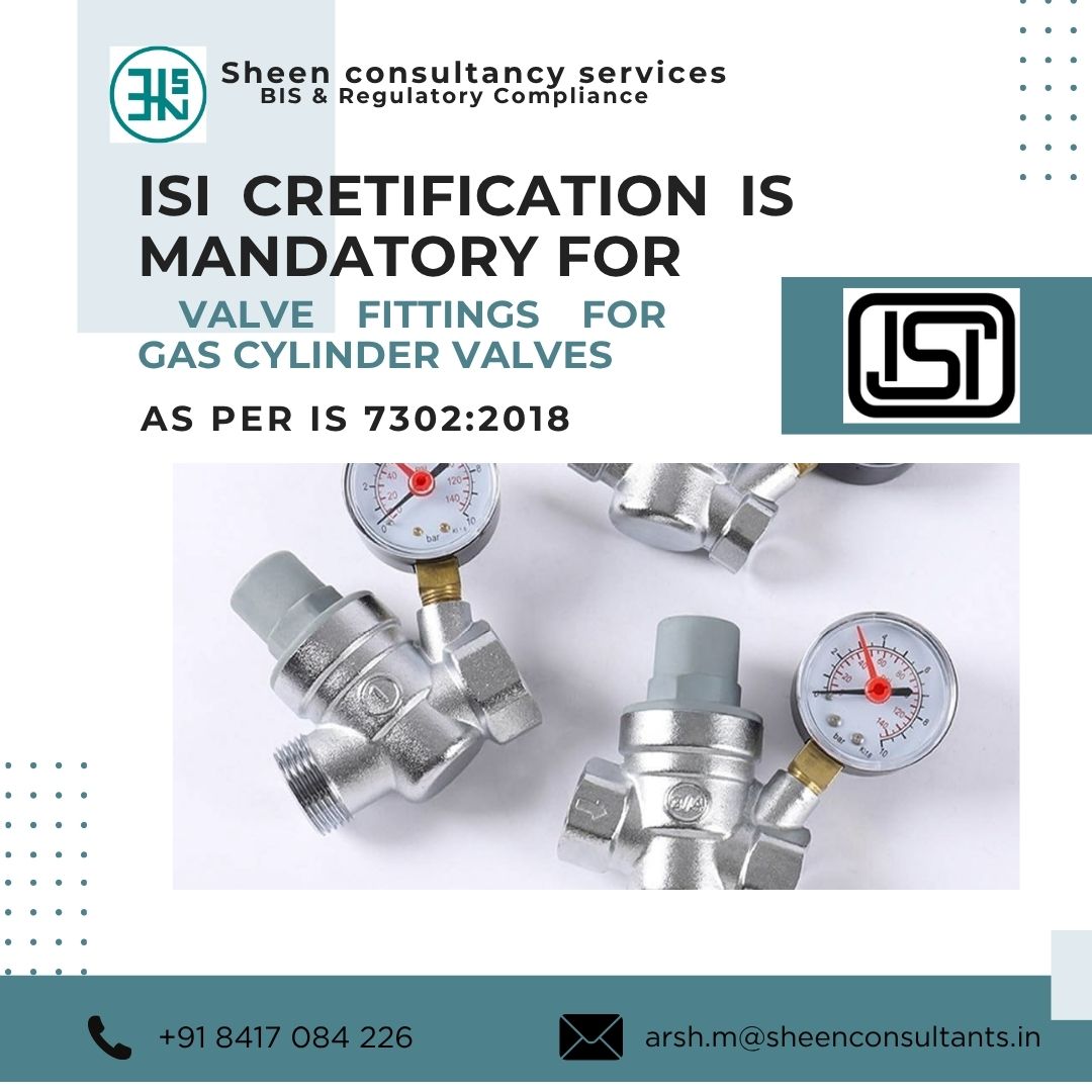 Valve Fittings for Gas Cylinder Valves – IS 7302:2018
