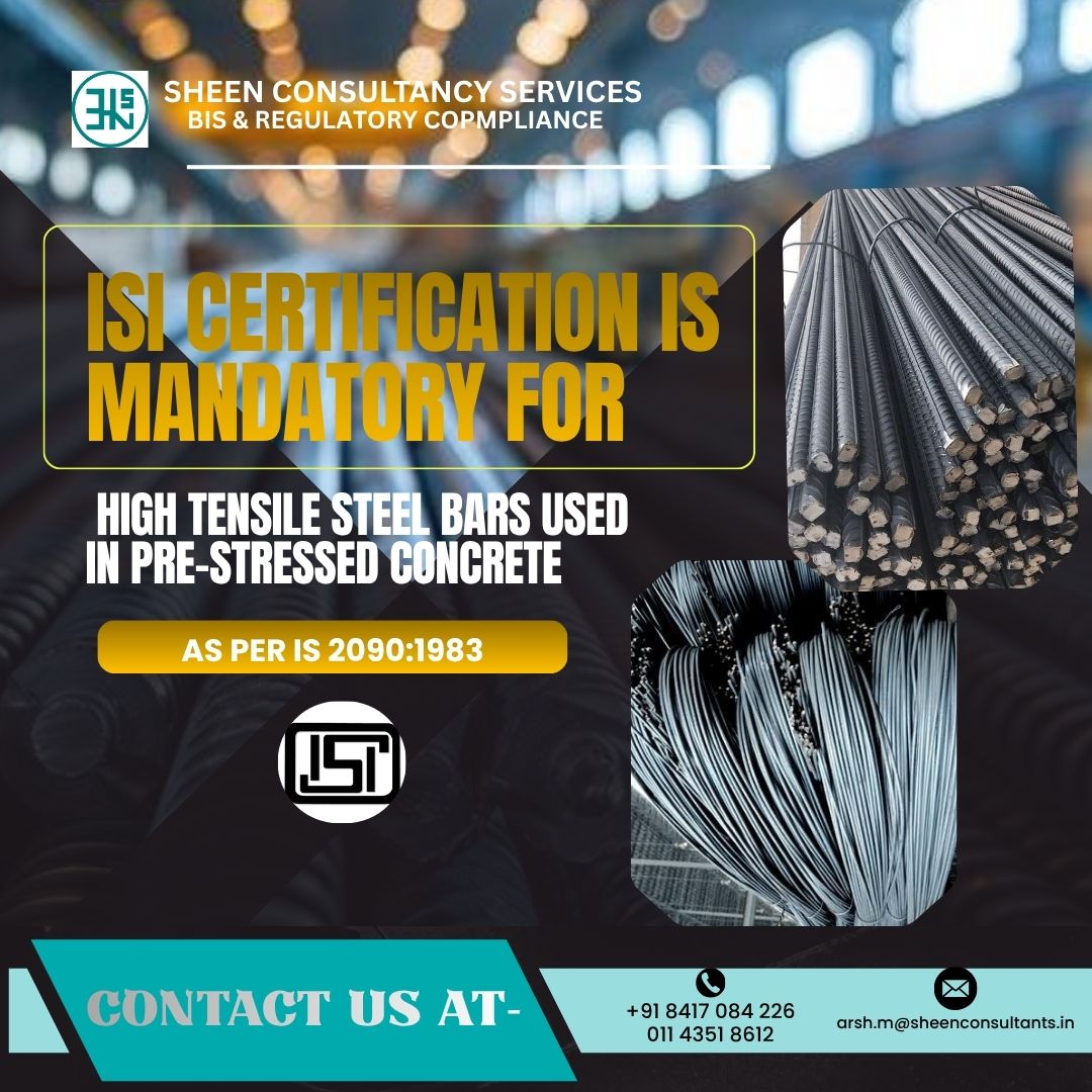 High Tensile Steel Bars Used in Pre-Stressed Concrete – IS 2090:1983
