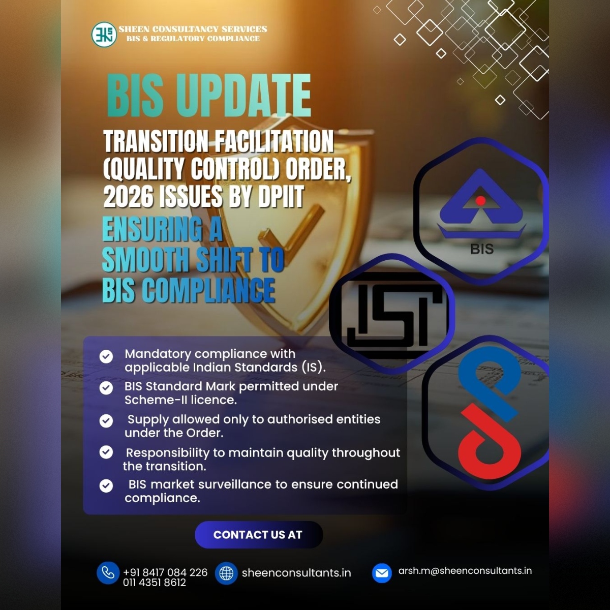 BIS Update – Transition Facilitation (Quality Control) Order, 2026