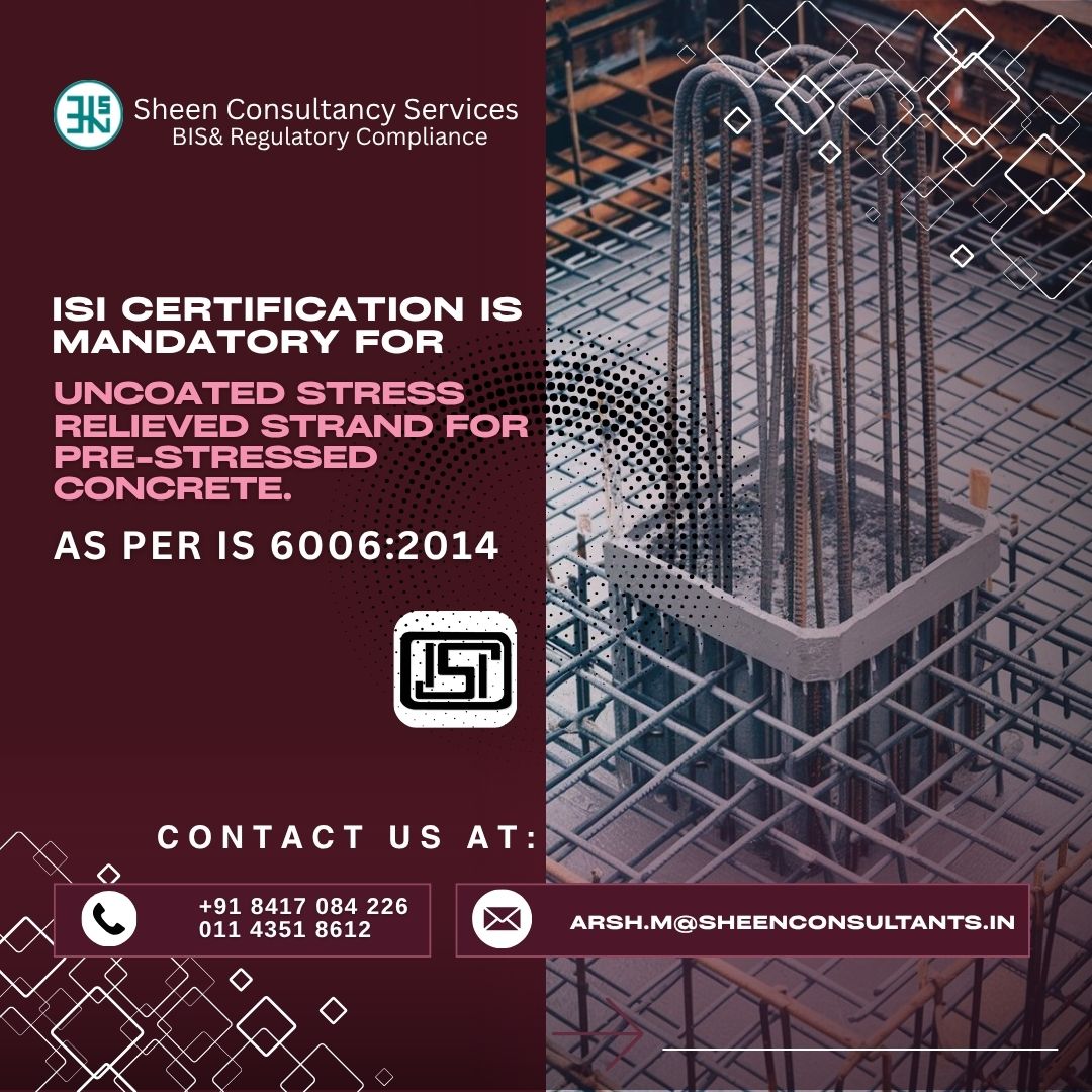 ISI Certification under IS 6006:2014