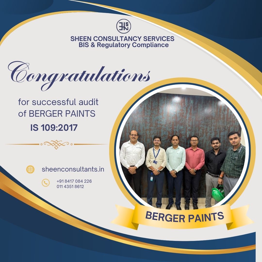 Proud to celebrate another successful BIS audit with Berger Paints.